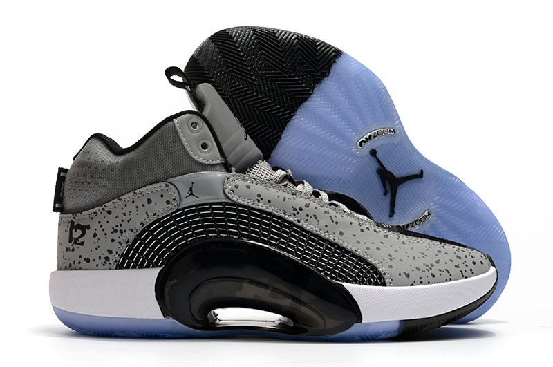 Air Jordan 35 Grey Black Ice Sole - Click Image to Close